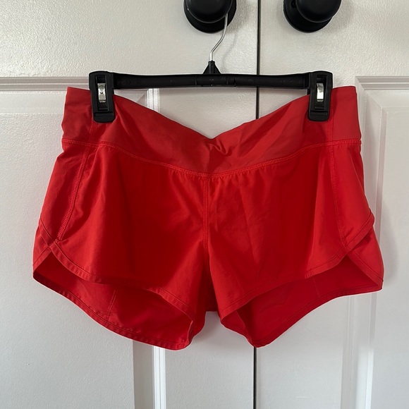 lululemon athletica Pants - Lululemon Speedshort Orange - Size 8